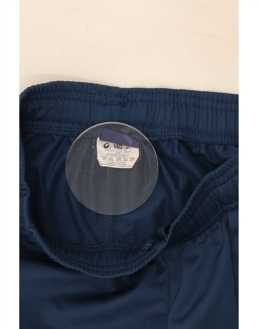 Asics Pantalon de Survêtement Garçon 9-10 ans Bleu Marine Polyester