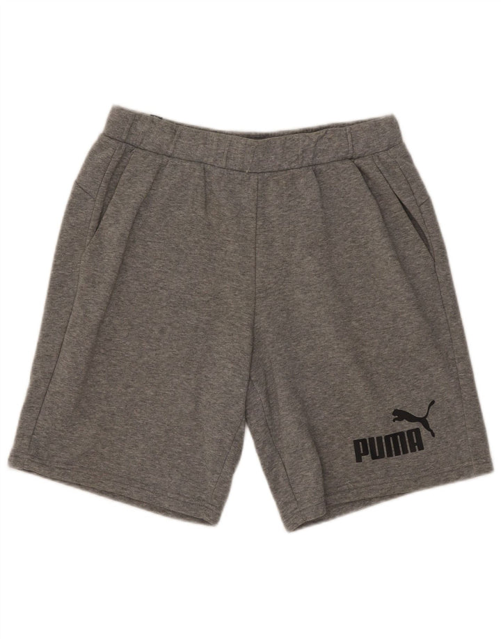 Puma Short Graphic Sport Homme Gris Moyen Flecked Cotton
