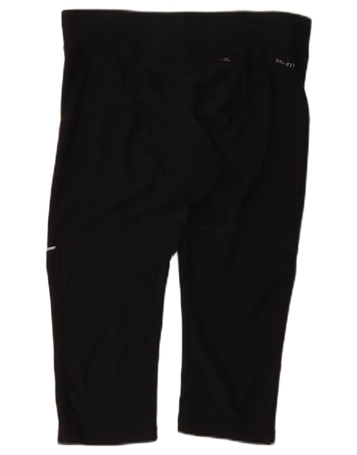Nike Legging Capri Dri Fit pour femme UK 10 Petit Noir Polyester