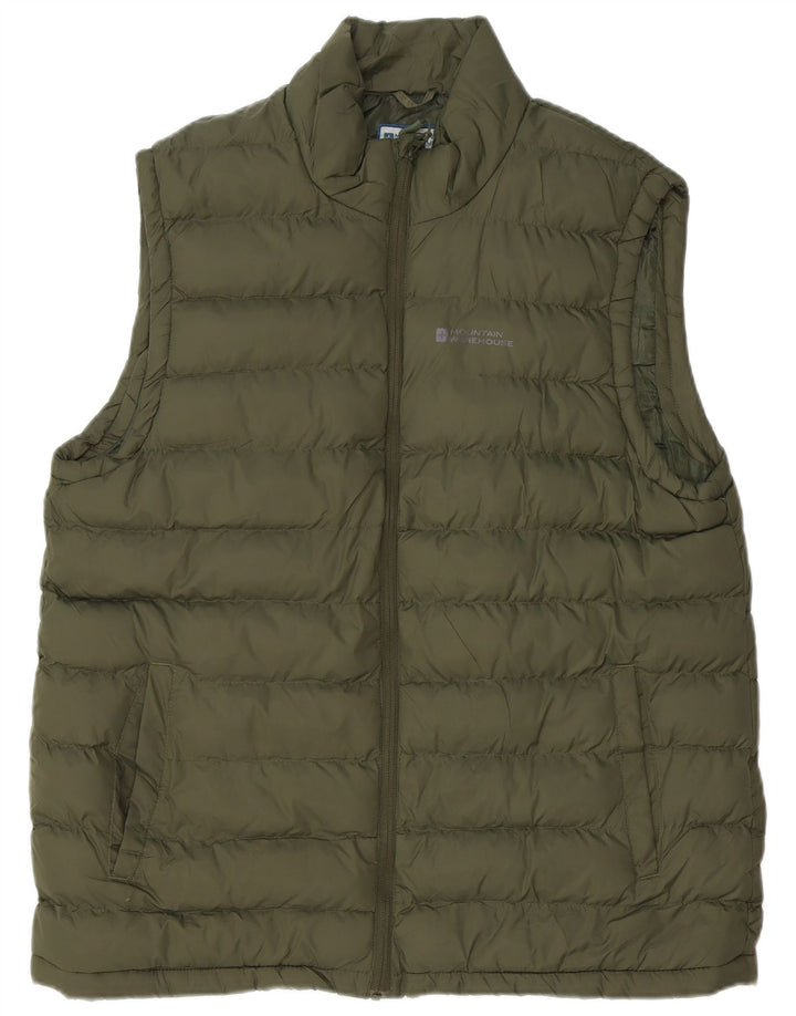 MOUNTAIN WAREHOUSE Gilet rembourré pour homme UK 42 XL Kaki Nylon