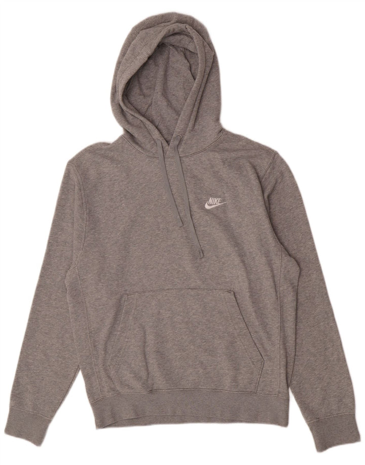 Nike Pull à capuche pour homme en coton moucheté Gris Taille S