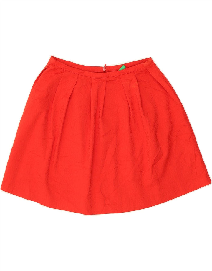 BENETTON Womens Mini Skirt UK 8 Small W27  Red Polyester Vintage Benetton and Second-Hand Benetton from Messina Hembry 