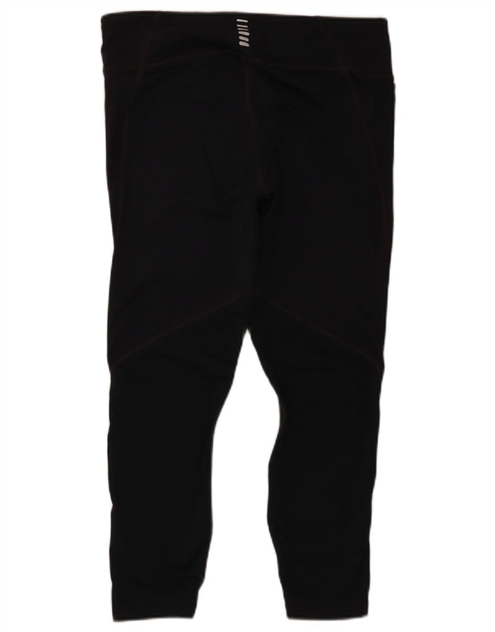Under Armour Legging Capri de Compression Femme UK 16 Large Noir Polyester
