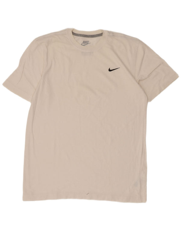 Nike T-shirt coupe classique pour homme en coton blanc Taille L