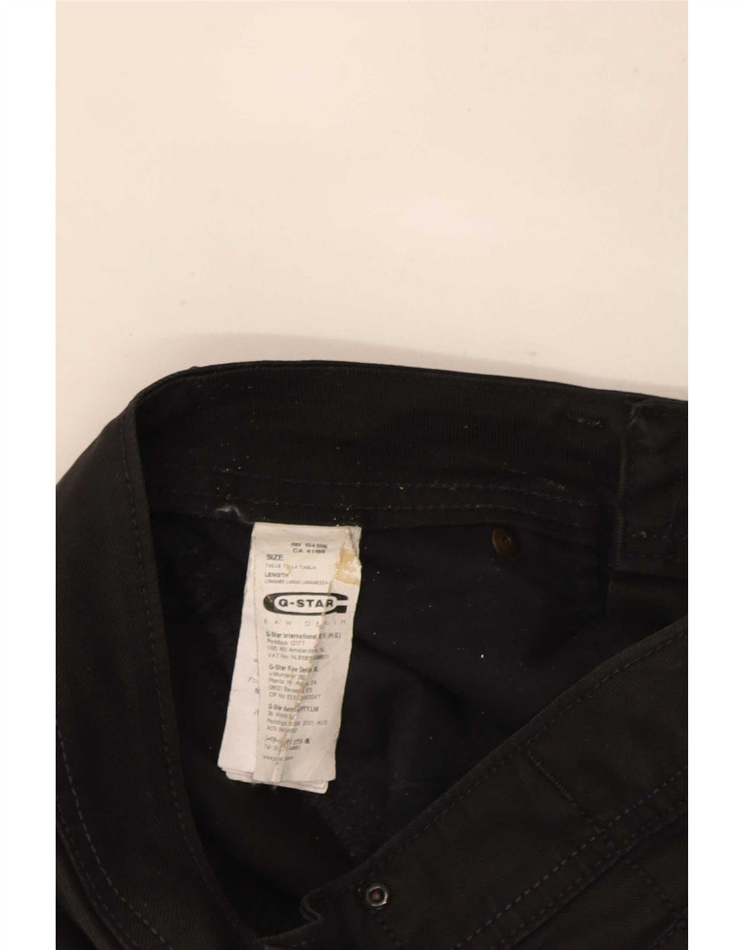 G-Star Jean droit femme W29 L34 coton noir