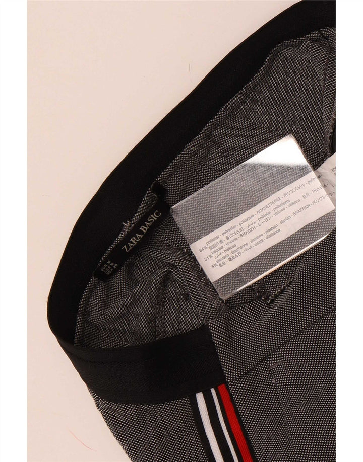 Pantalon Chino Slim Femme Zara Moyen W28 L27 Gris Colorblock Polyester