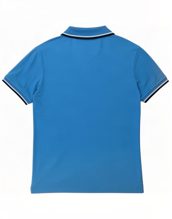 Diadora Polo Homme Large Bleu Rayé Coton