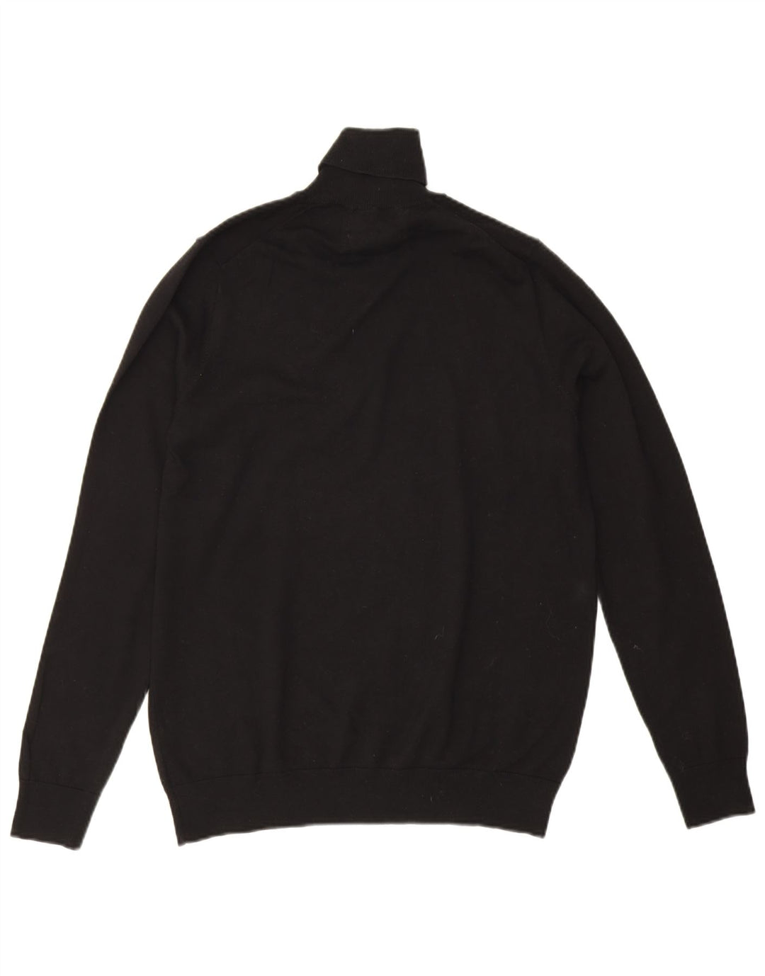 Marks & Spencer Pull col roulé pour femme UK 14 en coton noir moyen