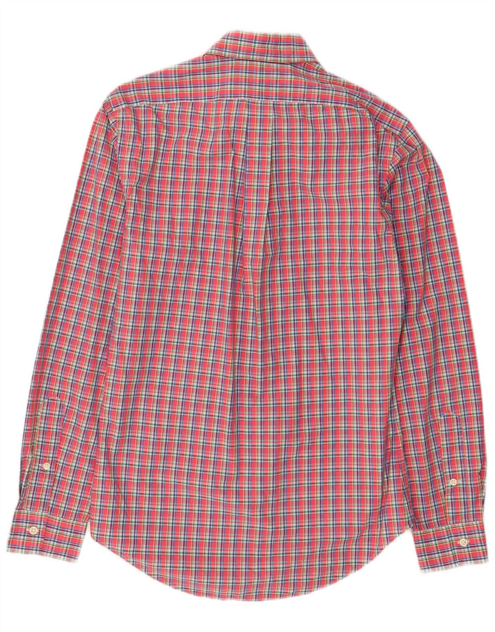 Ralph Lauren Chemise Slim Fit pour hommes en coton à petits carreaux rouges