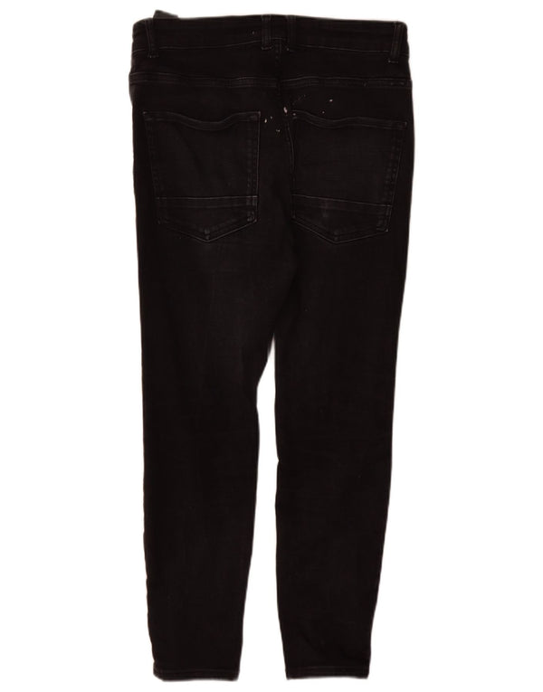 Zara Jean skinny pour homme EU 42 Large W32 L27 Coton noir