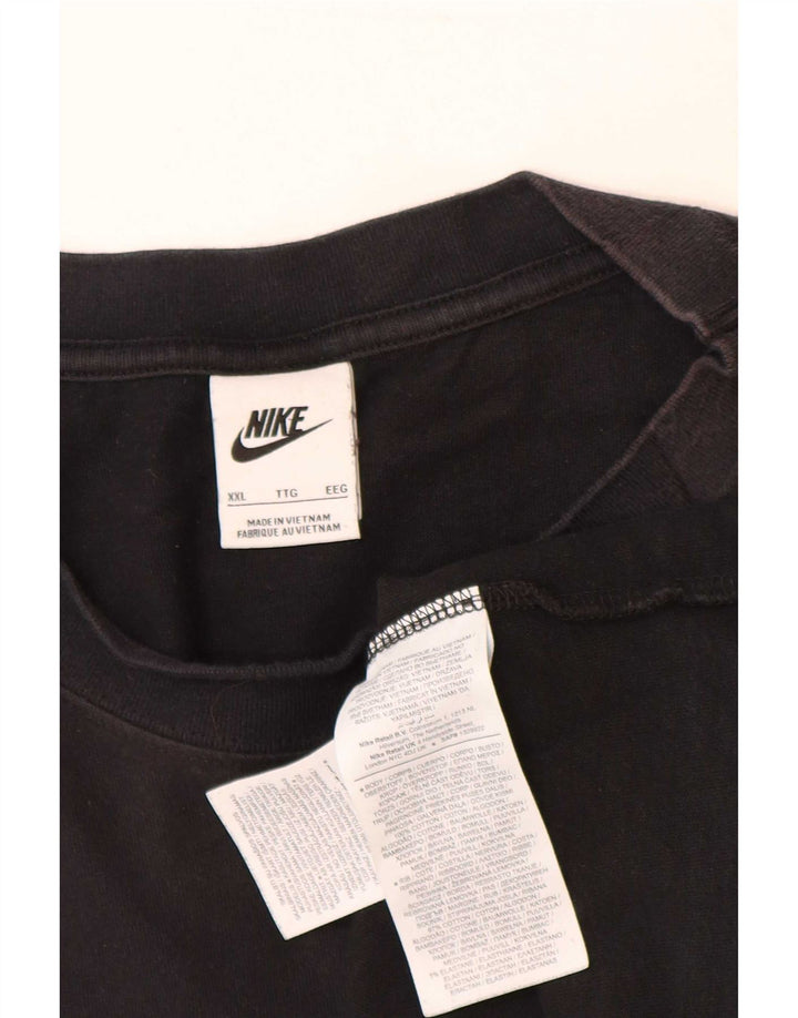 Nike T-shirt pour homme en coton noir 2XL
