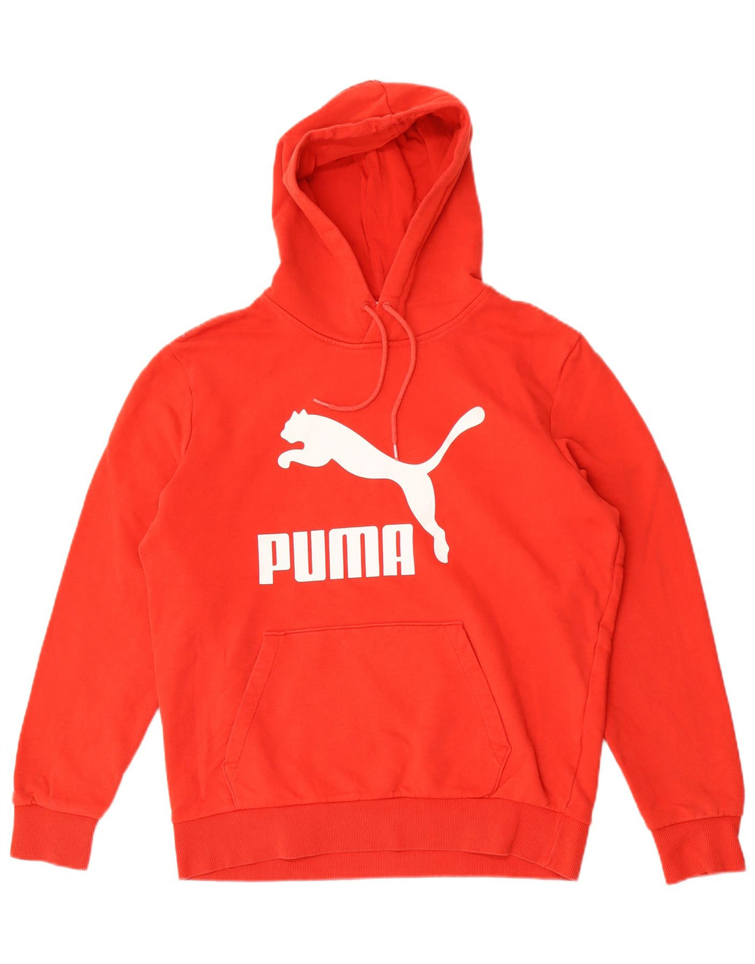 Puma Pull à Capuche Graphique Homme Rouge Moyen Coton