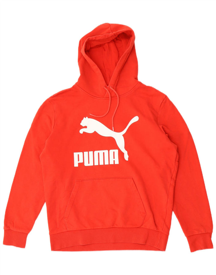 Puma Pull à Capuche Graphique Homme Rouge Moyen Coton
