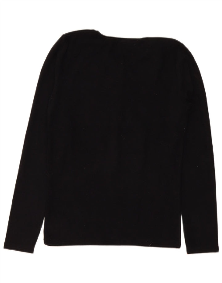 Zara Haut à manches longues pour femme UK 14 Large Noir