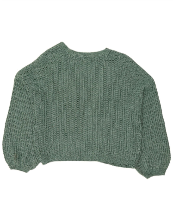 Fat Face Cardigan ouvert surdimensionné pour femme Vert moyen UK 12