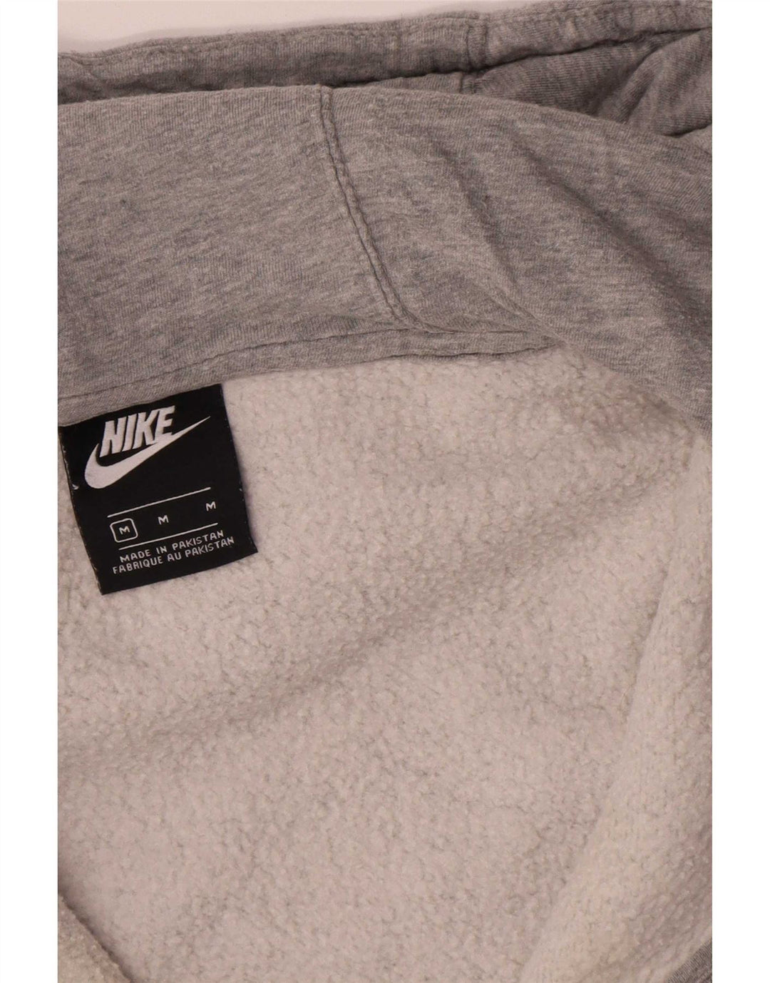 Nike Sweat à capuche zippé en coton moucheté gris moyen pour homme