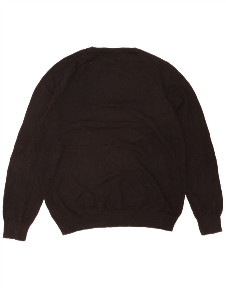 Marks & Spencer Pull col rond pour homme XL en coton noir