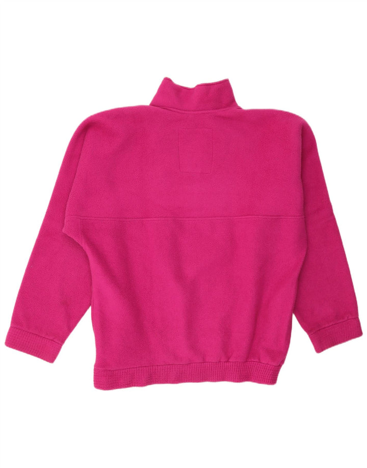 Tecnica Pull Polaire Graphique à Col Zippé pour Homme Grand Rose Polyester