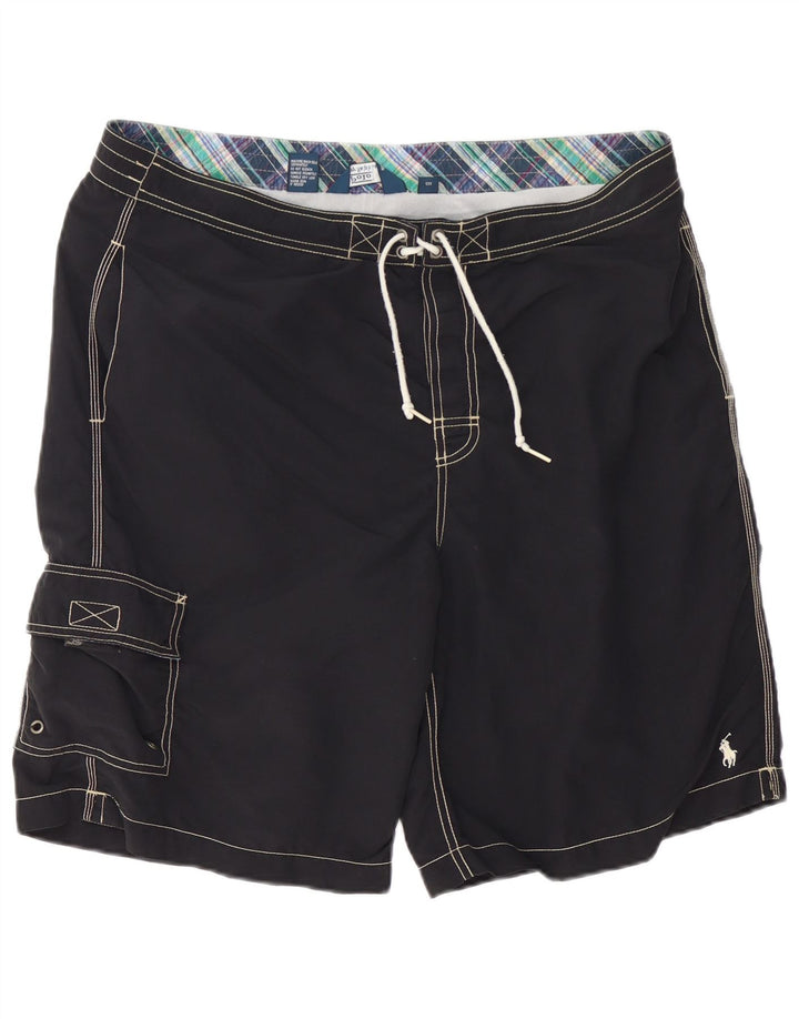 Polo Ralph Lauren Short de bain cargo pour homme Large Noir Polyester
