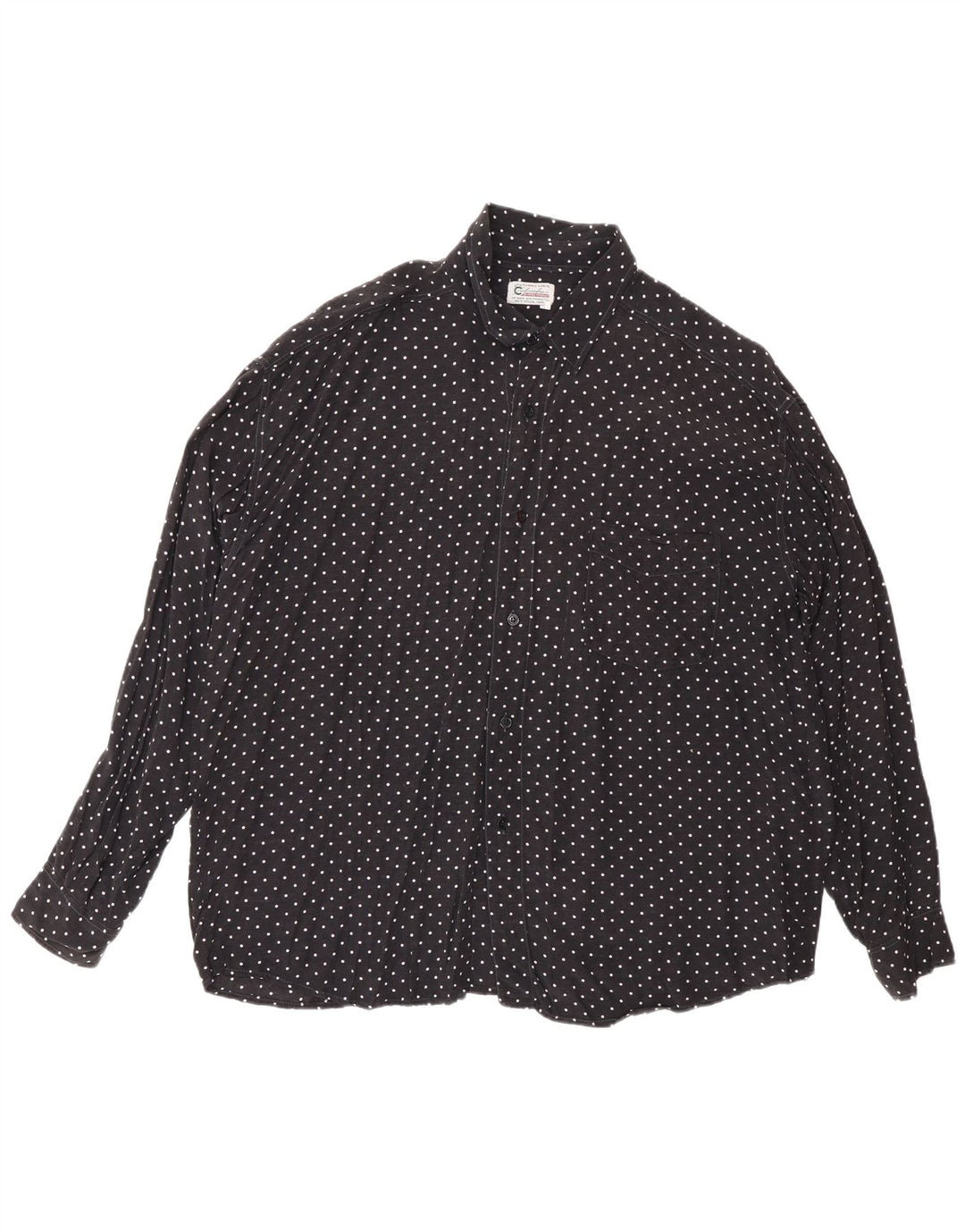 Colombus Chemise Homme XL Noir à Pois Viscose