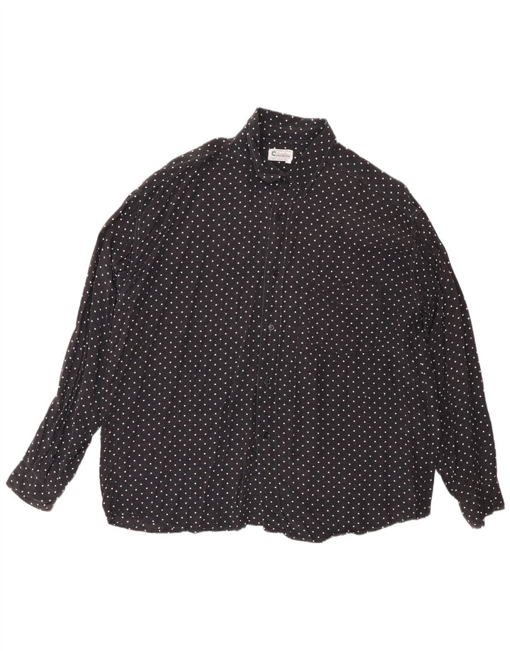 Colombus Chemise Homme XL Noir à Pois Viscose