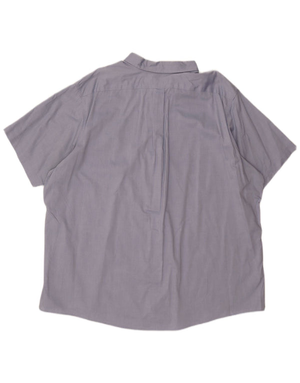 EDDIE BAUER Chemise décontractée à manches courtes pour homme en coton bleu 3XL