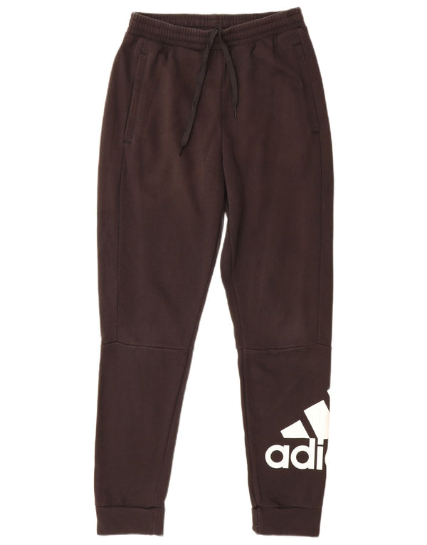 ADIDAS Pantalon de survêtement graphique pour hommes Joggers petit coton noir
