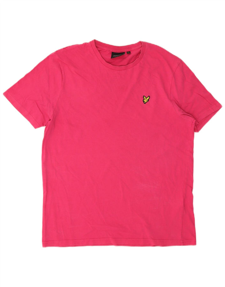Lyle & Scott T-Shirt Homme Haut Large Rose Coton