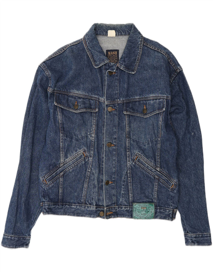 MASH Veste en Jean Homme Grand Bleu