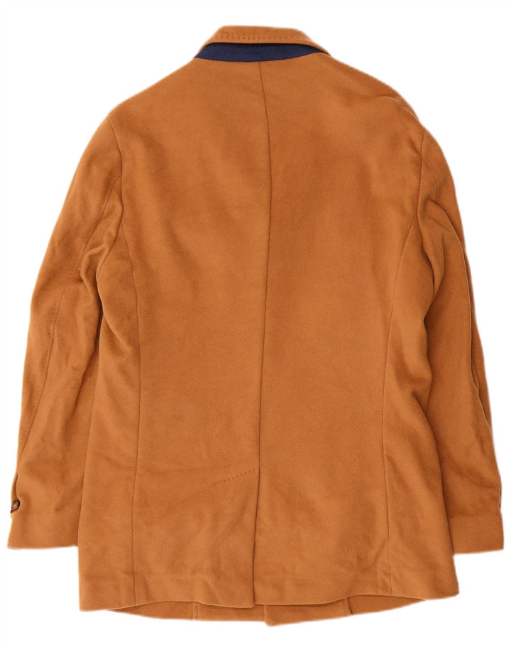 Massimo Dutti Manteau à 3 boutons pour homme EU 48 laine beige moyen