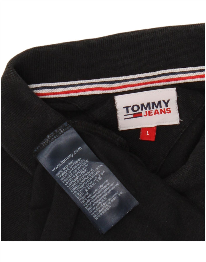 TOMMY HILFIGER Polo Homme Large Noir Coton