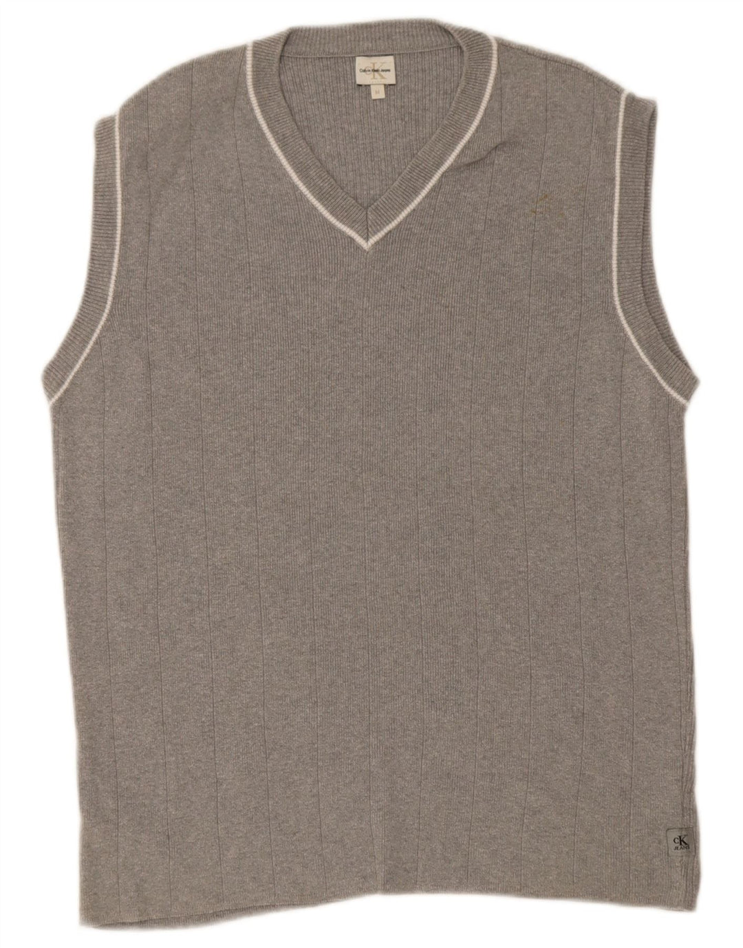 Calvin Klein Jeans Débardeur Vest Homme Gris Moyen Coton