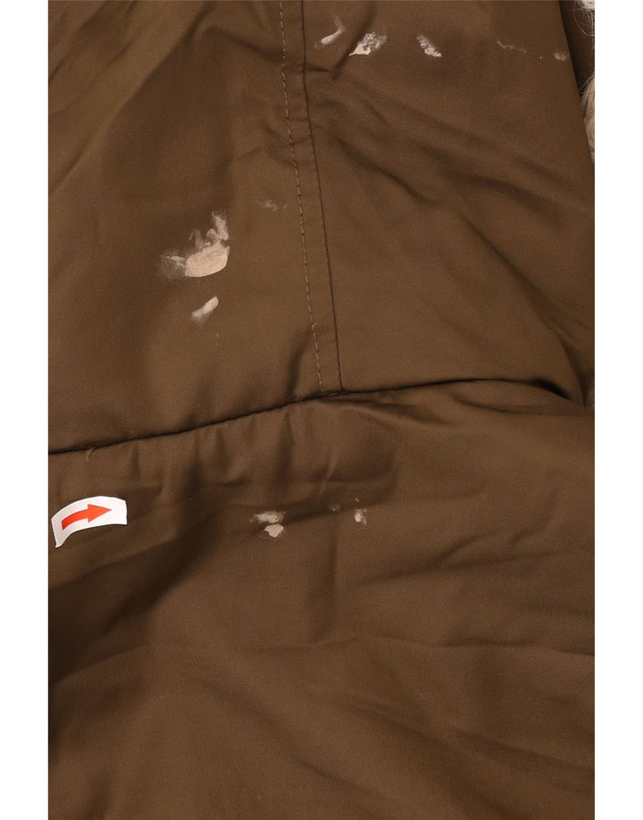 Zara Womens Trafaluc Oversize Sherpa Parka Veste UK 10 Petit Marron