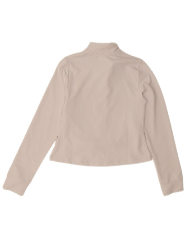 Ellesse Veste de survêtement pour femme UK 10 Small Blanc Polyester