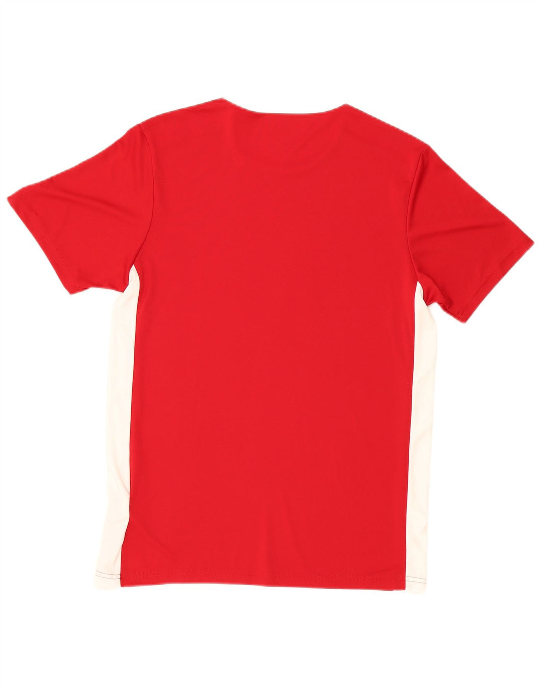 Adidas Homme Aeroready T-Shirt Top Rouge Moyen Polyester Colorblock