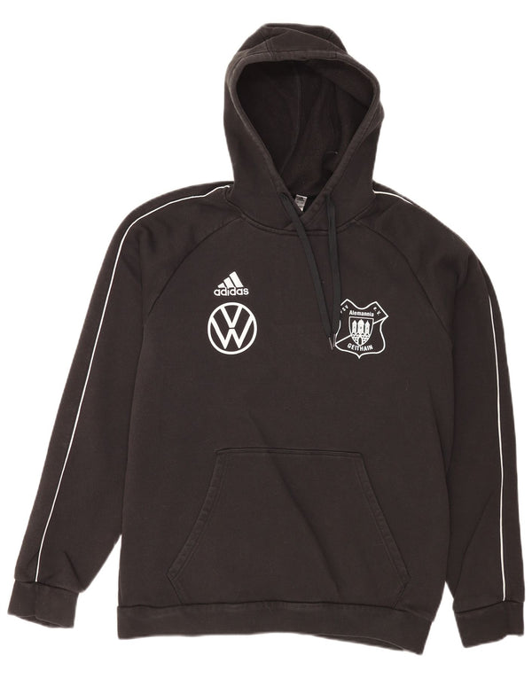 Adidas Hommes FSV Alemannia Geithain Graphic Sweat à capuche Grand Noir Coton
