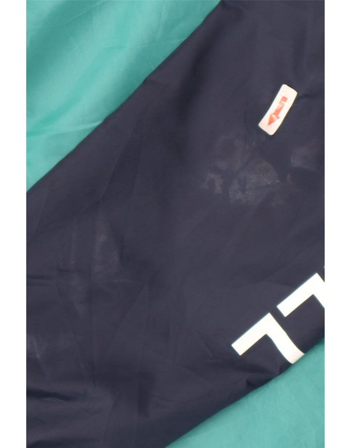 Vans Veste de pluie graphique pour homme UK 40 Large Bleu marine Colorblock Nylon