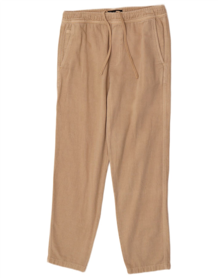 Zara Pantalon Cargo Droit Homme Moyen W31 L30 Beige Coton