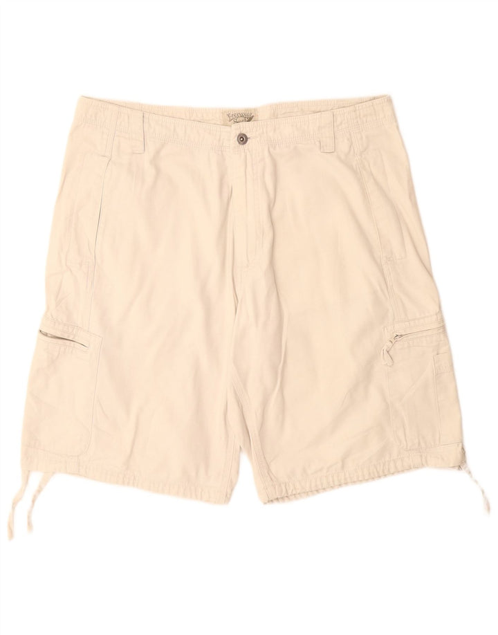 Short Cargo Vintage Homme IT 44 XS W34 Coton Blanc