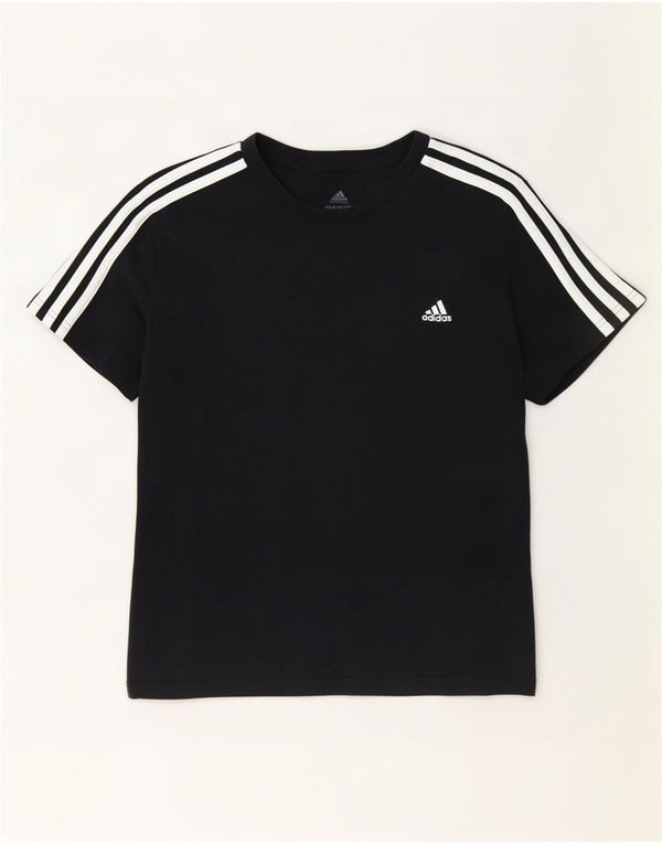 Adidas T-Shirt Femme Top UK 20/22 XL Noir Coton