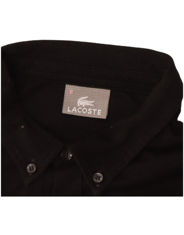 LACOSTE Chemise pull homme taille 3 petit coton noir