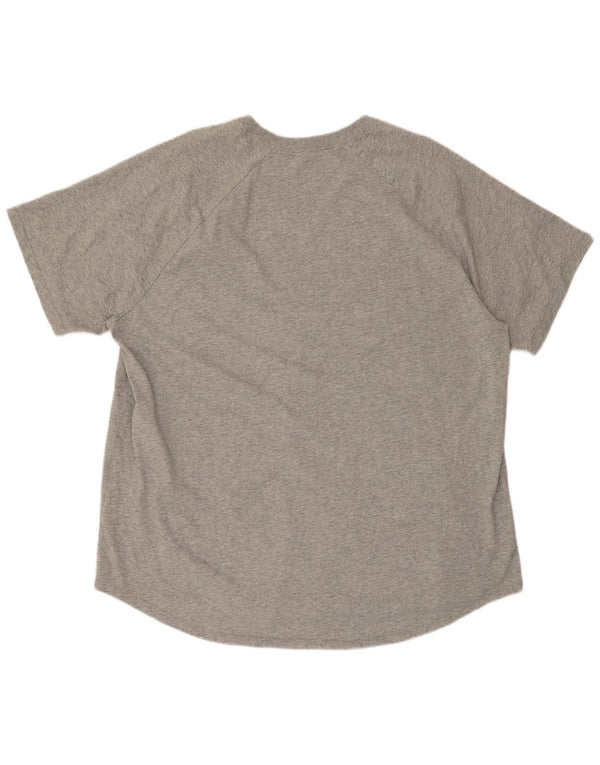 Nike T-shirt à manches courtes pour homme en coton gris 2XL
