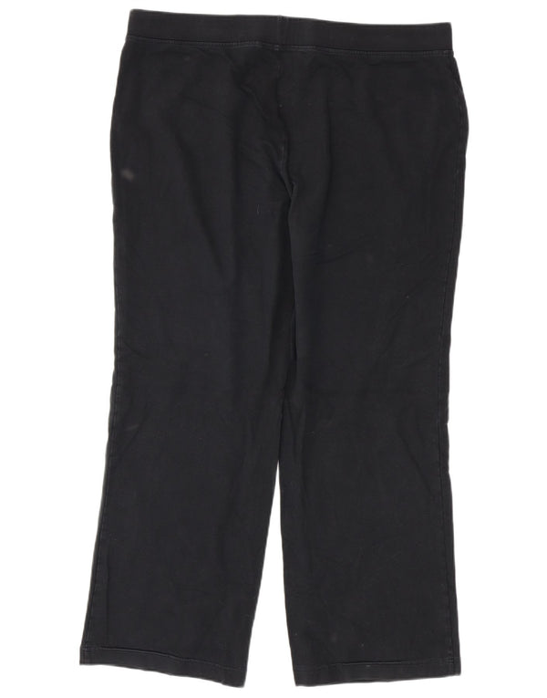 Marks & Spencer Pantalon de survêtement pour femme UK 18 XL Noir Coton