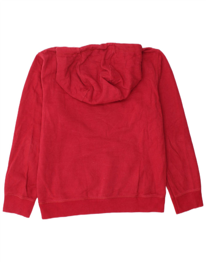Crew Clothing Pull à capuche pour homme en coton rouge moyen