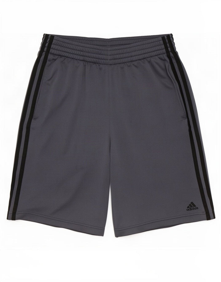 Adidas Short de sport pour homme Petit gris Polyester