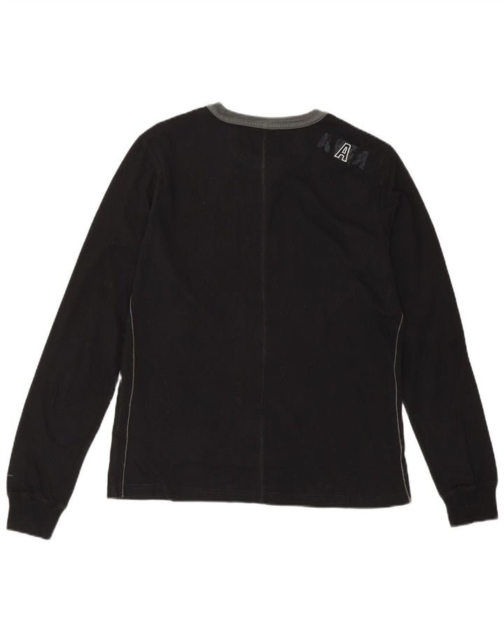 CHAMPION T-shirt graphique Heritage Fit pour femme UK 14 Large Noir Coton