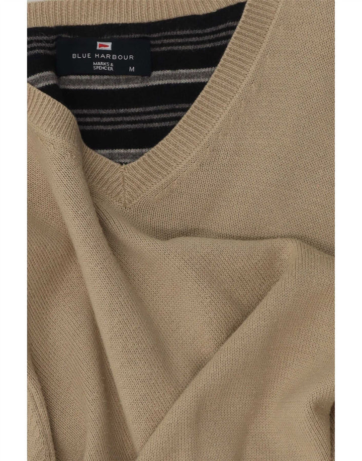 Marks & Spencer Pull Blue Harbor Col V Homme Beige Moyen