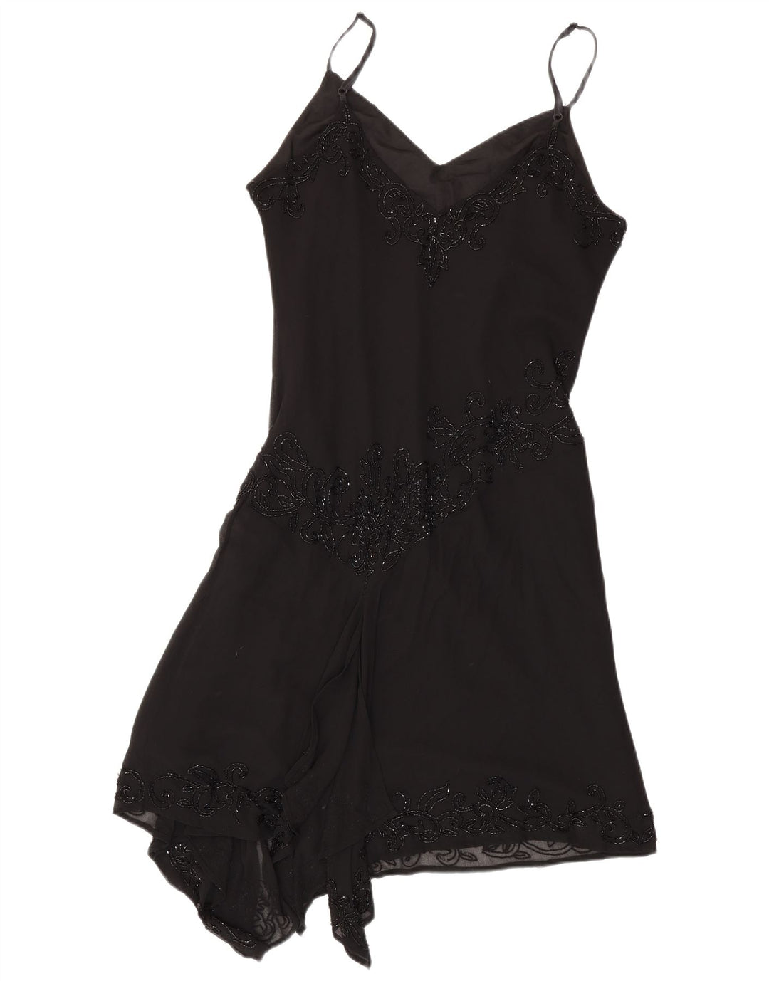 JMD Robe asymétrique pour femme UK 42 Medium Noir Polyester