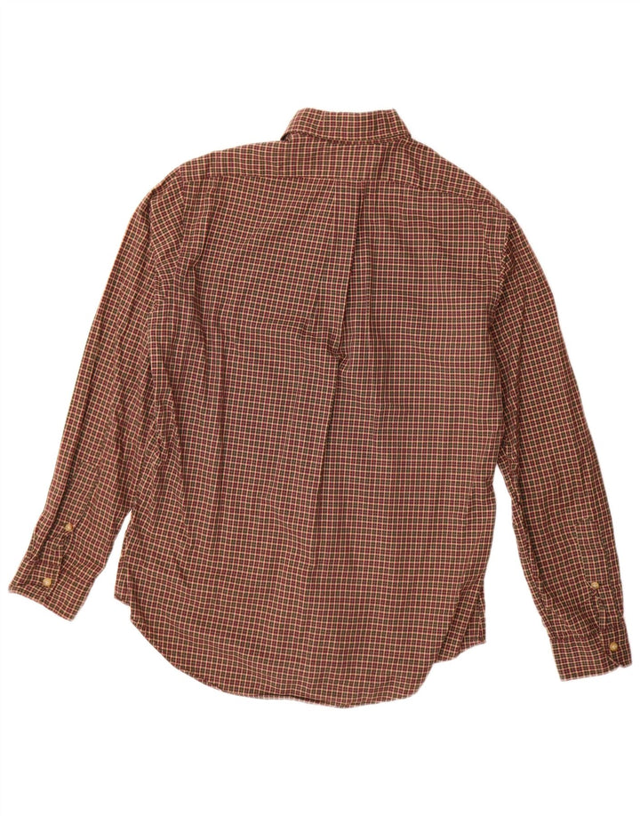 Polo Ralph Lauren Chemise en flanelle pour homme en coton à carreaux marron moyen