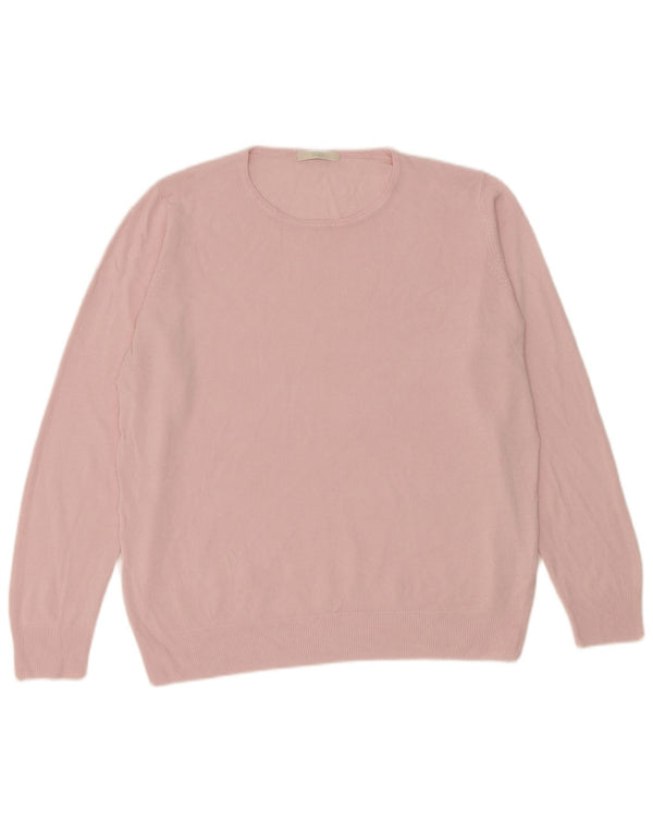 Marks & Spencer Pull col bateau pour femme UK 18 XL Acrylique rose